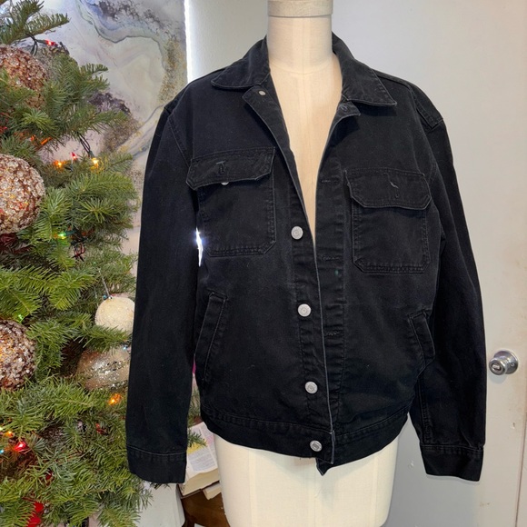 H&M black Jean jacket - Picture 2 of 7